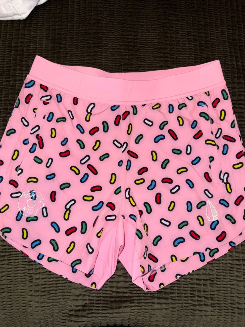 Pink Printed Women's Athletic Shorts